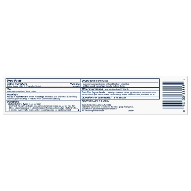Aquafresh Extreme Clean Whitening Action Mint Toothpaste photo 7