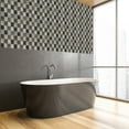 thumbnail image 3 of Mijas 11.97" x 11.97" Peel-and-Stick Mosaic Tile in Steel Grey (Pack of 11), 3 of 8