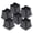 3 inches 6 packs, variant on WIND LAND Furniture Leg Height Enhancers Secure Not Slip Leg Elevators for Bed Couches
