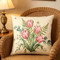 thumbnail image 6 of Darzheoy Floral Pattern Pillow Covers Set, Vintage Breathable Decorative Microfiber Pillow Covers, 2 Pack Pillowcase, Soft Throw Cushion Cover for Living Room, Bedroom, Car, Home, Office, 6 of 7