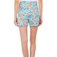 thumbnail image 2 of Stella Parker Womens 4 in. Tropical Print Knit Short 16 Blue multi, 2 of 2