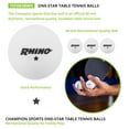 thumbnail image 3 of Champion Sports 1 Star Table Tennis Ball pack - White Ping Pong Balls, Set of 6, with 40mm Seamless Design - Recreation Table Tennis Equipment, Accessories, 3 of 8