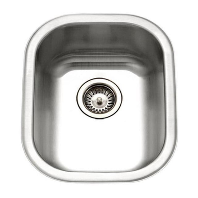 Houzer CS-1407-1 Club Series Undermount Medium Bowl Bar & Prep Sink- Stainless Steel