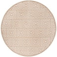 thumbnail image 4 of SAFAVIEH Cottage Laraine Geometric Indoor/Outdoor Area Rug Cream, 4' x 6', 4 of 8