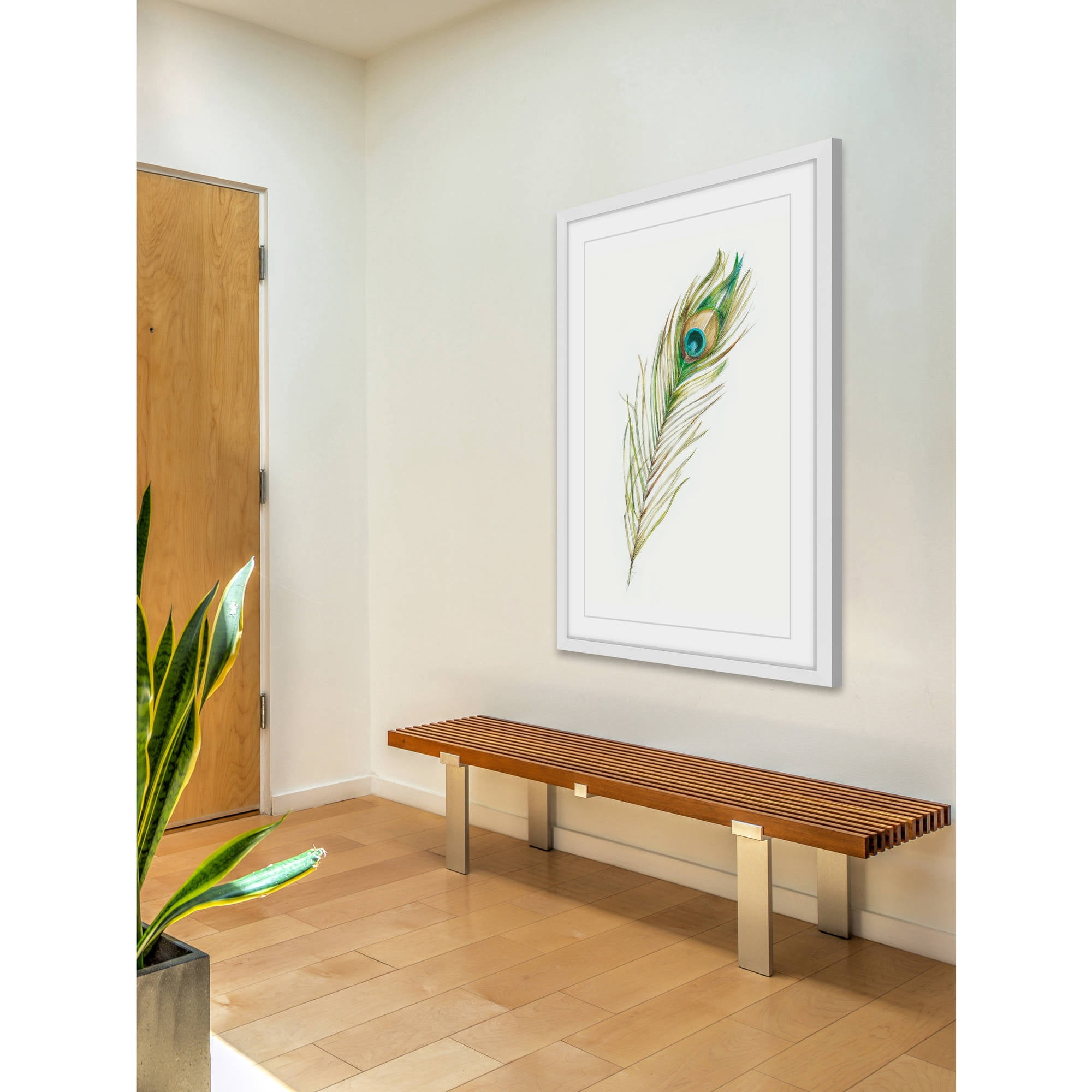 Marmont Hill "Feather Eye" Framed Painting Print