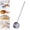 Silver, variant on Stainless Steel Soup Ladle Long Handle 80ml Blue Wear-resistant Kitchen Dipper Spoon Multi-use Cooking Utensil for Hot Oil and Water Soup