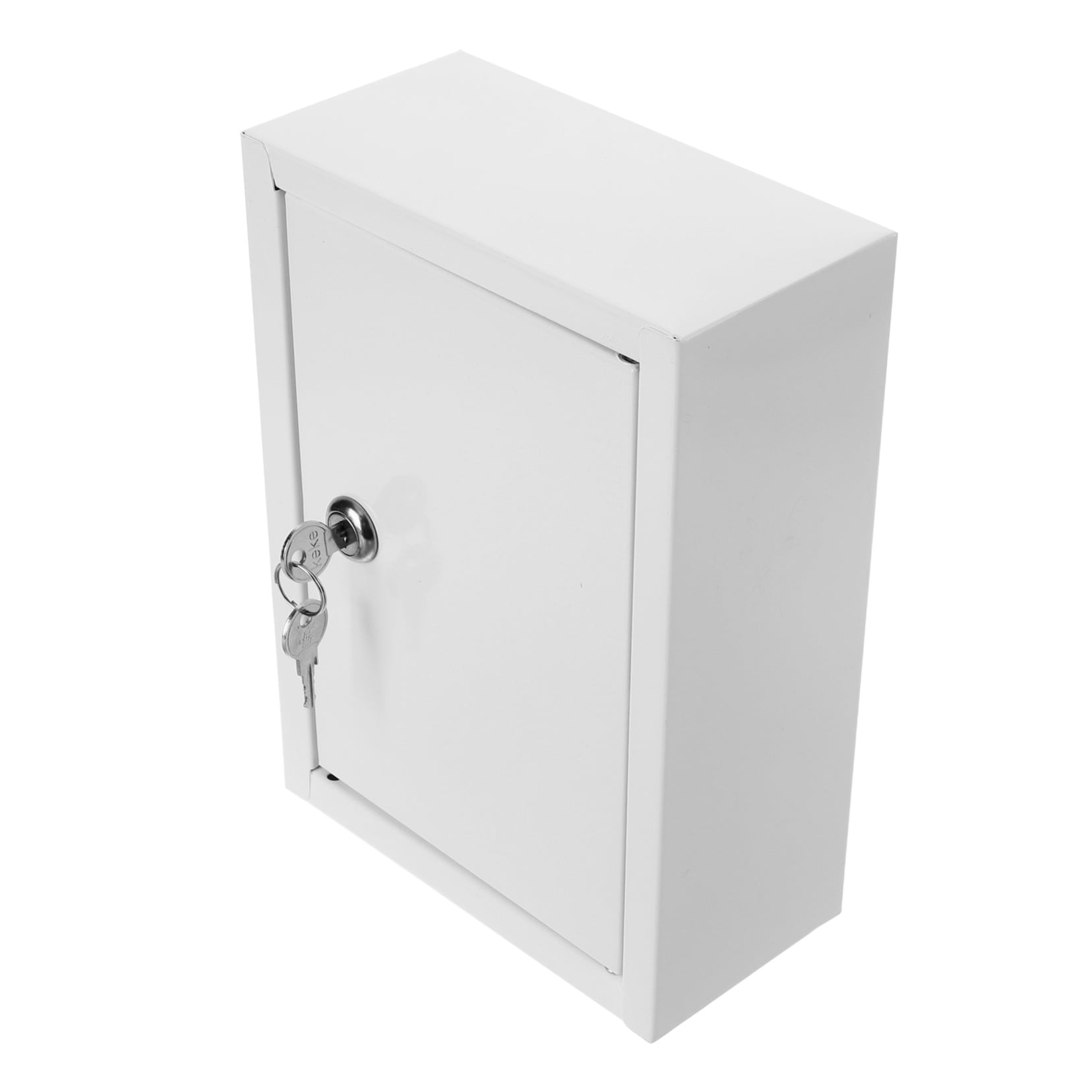 HONMEET Locking Mailbox for Home Use Wall Mount Milk Box White 1Pack