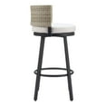 thumbnail image 2 of Midnight Wave Barstool White Barstool, Modern Style, Removable and washable cushion cover, Aluminum, Outdoor Bar, 2 of 5
