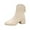 White, variant on Fanxing Boots Clearance 2025 Women's Slouchy Mid Calf Boots Lace up Flat Boots Pull On Fall Weather Winter Boots