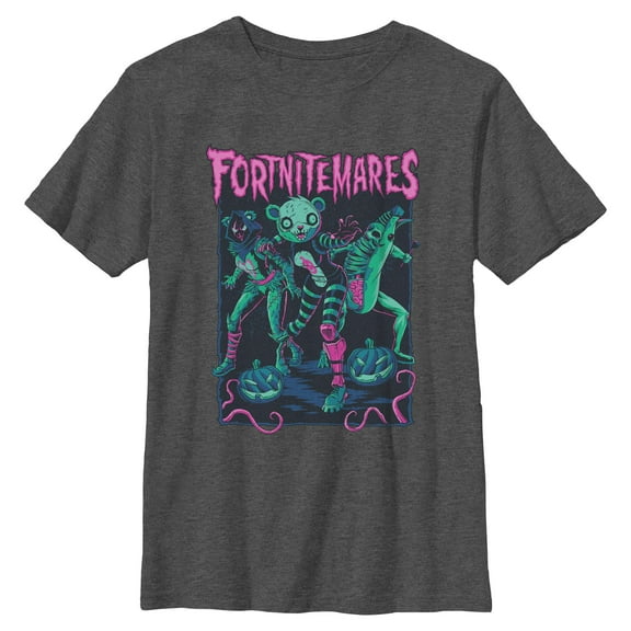 Boys Fortnite Halloween Costume Nightmares Art T Shirt