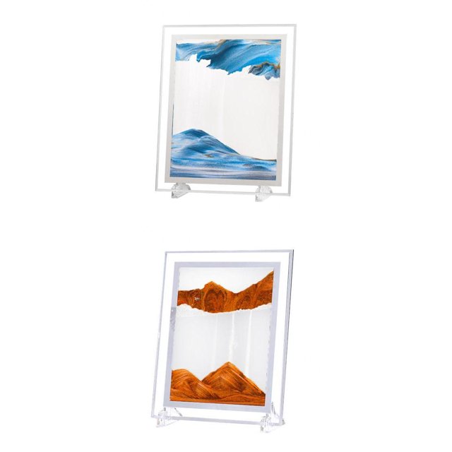 de decoración de escritorio que fluye con imagen de arena dinámica Natural, dibujo de arena para fotografía, 2 uds. Gloria Imagen de arena dinámica
