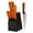 Orange, variant on Hecef 13-Piece Knife Set with Block, High Carbon Steel Sharp Chef Knives with Build in Sharpener