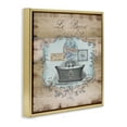 thumbnail image 3 of Stupell Industries Le Bain Vintage Style Bath Typography Painting Gold Floater Framed Canvas Art Print Wall Art, 25 x 25, 3 of 9