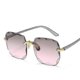 thumbnail image 3 of Square Rimless Sunglasses Women Luxury Brand Designer Summer Red Glasses Fashion Sunglasses For Men UV400 Shades, 3 of 3