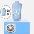 thumbnail image 1 of Chaleco de enfriamiento Macarena con ventiladores para hombres y Mujeres Azul, 1 of 8