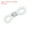 White, variant on Uxcell Eyeglass Chain Connector Adjustable Anti Slip Rubber Strap Holder Chain End Loop White Green 50 Pack