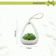 thumbnail image 2 of uds suculentas de simulación adornos creativos colgante de pared de moda flores artificiales plantas verdes, 2 of 5