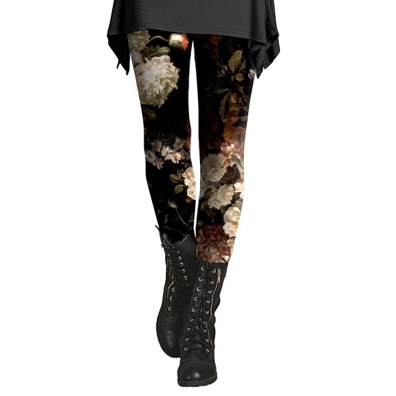 Yanyanz Women's Pants, Ladies' Slim Fit Floral Slimming Printed Bottom Pants, Yoga Pants Women, Yoga Pants