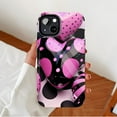 thumbnail image 2 of Heart - shaped Polka Dot Glitter iPhone Case for Teens Girls Valentine's Day Gift Compatible with iPhone 11/12/13/14/15/16 (Pro Max/Plus), 2 of 9