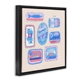 thumbnail image 3 of Stupell Industries Various Canned Fish Seafood Black Framed Floater Canvas Wall Art design by Krissy Mast, 25 x 25, 3 of 9