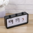 thumbnail image 6 of ADDHAT Clock Home Use Black Plastic 1Pcs 7.9X3.7X1.8In, 6 of 8