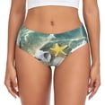 thumbnail image 1 of Balery Seashell On The Beach Ropa Interior de Algodón para Mujer con Dibujo – Braguitas Cómodas y Elásticas, Estilo Clásico-3X-Large, 1 of 6