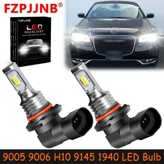 FZPJJNB for Chrysler 300 2016-2019 White LED Headlights Bulb High/Low Beam,9005 HB3 9006 HB4 9145 9140,YHB,C02
