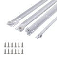 thumbnail image 1 of 12 pulgadas. Guías para cajones de montaje inferior euro de acero revestido blanco, 1 of 4