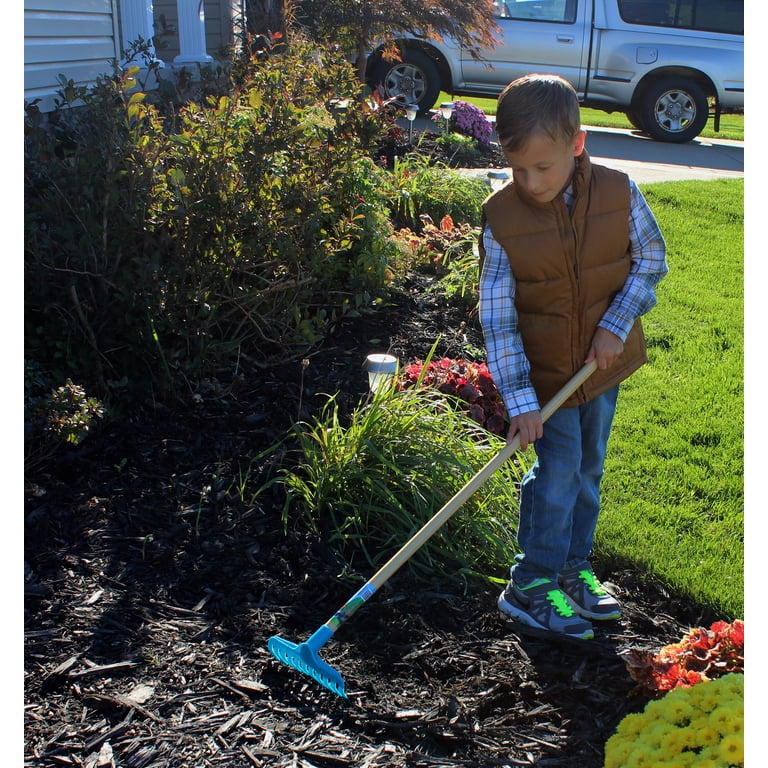 Little Diggers Kids Garden Rake, Child-Safe Plastic photo 3