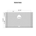 thumbnail image 2 of Ruvati RVA47400GR 16.87 x 29.87 in. Silicone Bottom Rinse Grid Sink Mat, Gray, 2 of 2