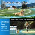 thumbnail image 2 of Collar inalámbrico para vallas para perros Htcuto, alcance 185 m, impermeable IPX7, 2 of 8