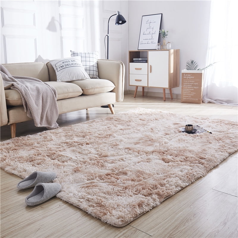 Fluffy Faux Fur Rugs Shaggy Hairy Soft Large Room Home Carpet Lounge Floor Mat 
