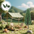 thumbnail image 4 of 50 árboles en miniatura: decoración de paisajes arquitectónicos y ferroviarios. Decoración realista de árboles artificiales para mesas de arena y casas de muñecas., 4 of 7