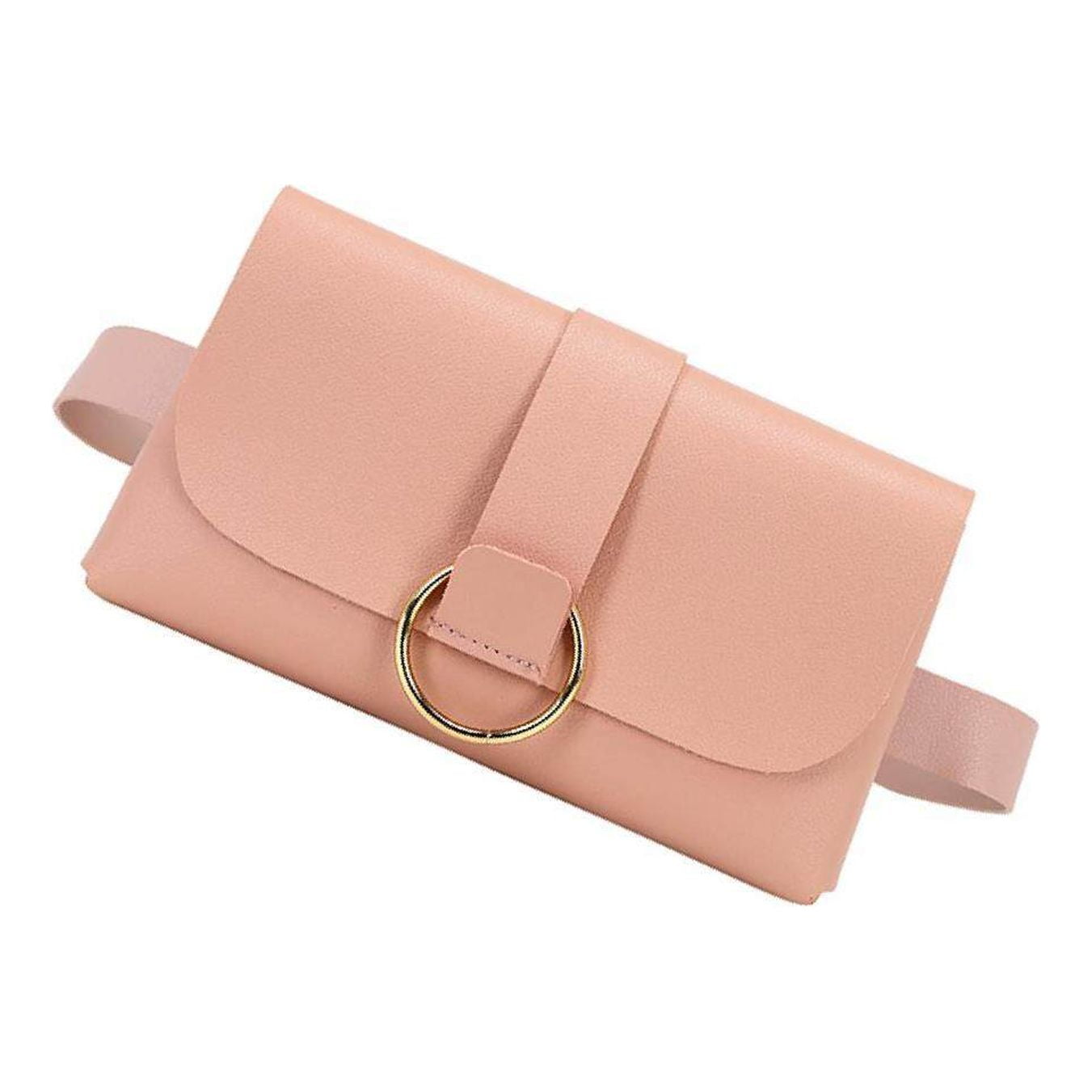 Fanny Pack PU Leather Belt Bag Purse Waist Bag pack belt bag Phone Pocket Pink