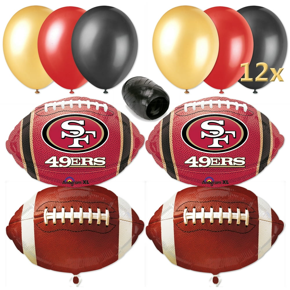 San Francisco 49ers Football Balloon Decorations Party Pack 17pc Red
