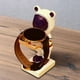 thumbnail image 3 of Soporte de resina para exhibir relojes, bandeja, anillo, figura, modelo para reloj o collar oso blanco, 3 of 7