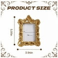 thumbnail image 4 of DESIGNICE Vintage Picture Frames,Table Decor Wall Frames,Artistic Aura Gold Picture Frames,5.91"X3.94",Gold, 4 of 7