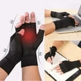 thumbnail image 5 of Therapy Glove Wrist Support Brace Anti-Arthritis Rheumatold Health Hand Pain Sleeve Gloves Black S, 5 of 6