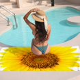 thumbnail image 7 of GZHJMY Beach Towel for Women Girls, Sunflower Bath Towel, Oversized Lightweight Sport Towel, 31x63 Inch, 7 of 7