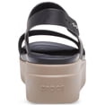 thumbnail image 2 of Sandalia Crocs Brooklyn Cuña Baja Negra/Champiñón 5 M, 2 of 6