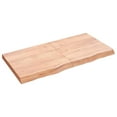 thumbnail image 1 of vidaXL Table Top Light Brown 120x60x(2-6) cm Treated Solid Wood Oak, 1 of 7