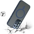 thumbnail image 3 of Designed for Samsung Galaxy S24 Ultra Complete Protection HQ Hybrid with Metal Tempered Camera Glass, MagSafe Compatible Phone Case Cover [Blue], 3 of 7