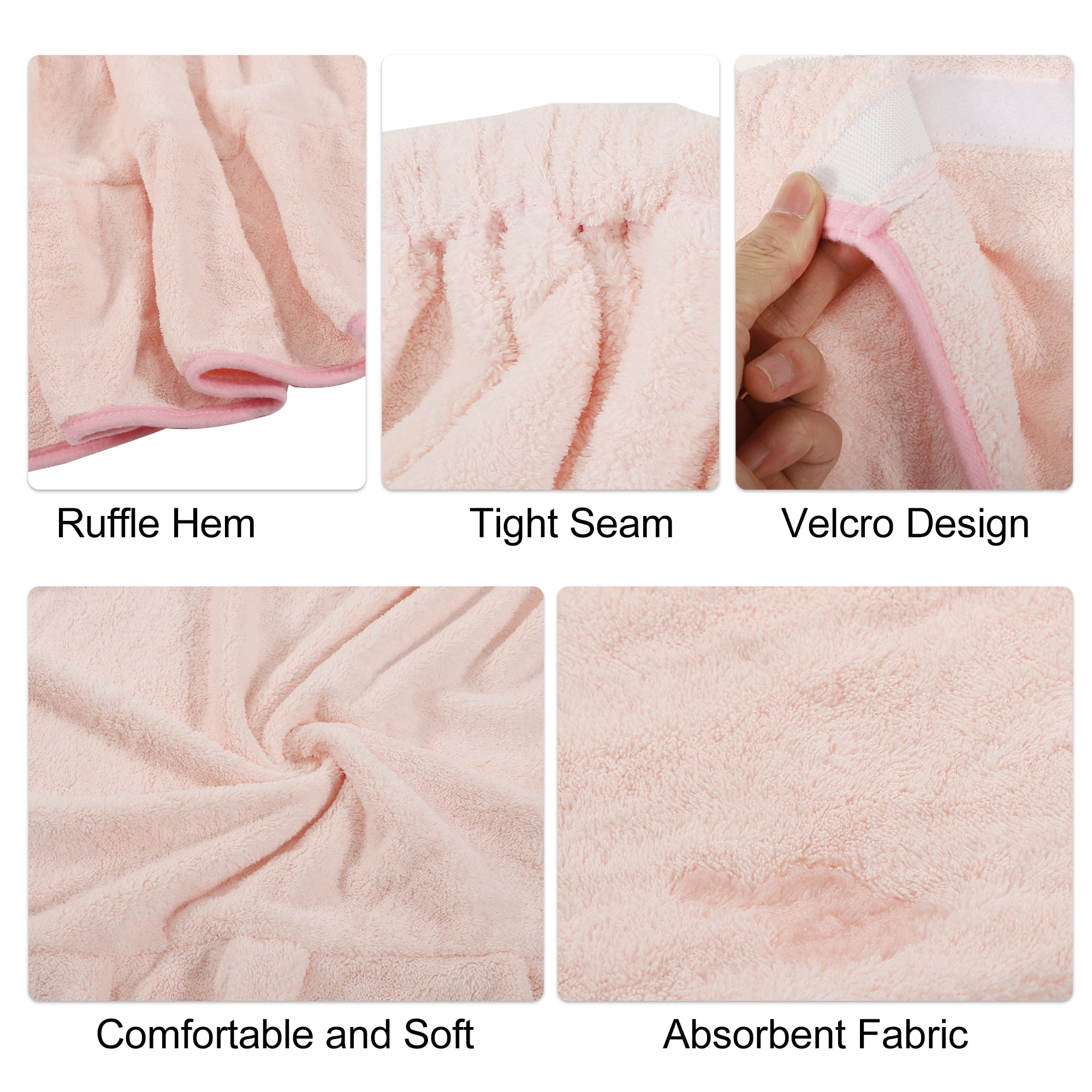 Unique Bargains Bath Wrap Towel for Women 1Pc Pink