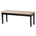 thumbnail image 3 of Baxton Studio Olympia Beige Fabric and Espresso Brown Wood 6-Piece Dining Set, 3 of 11