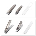 thumbnail image 5 of Unique Bargains 1 Set Beautiful Box Slant Nail Clipper Kit Toenail Clippers Gradient Silver Tone, 5 of 6