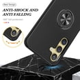 thumbnail image 5 of Galaxy S24 Plus Case for Samsung Galaxy S24 Plus Case  Grade Shockproof Built-in Ring Holder Kickstand Car Mount  Heavy Duty Protective Case for Galaxy S24+ Plus Phone Case (Black), 5 of 15