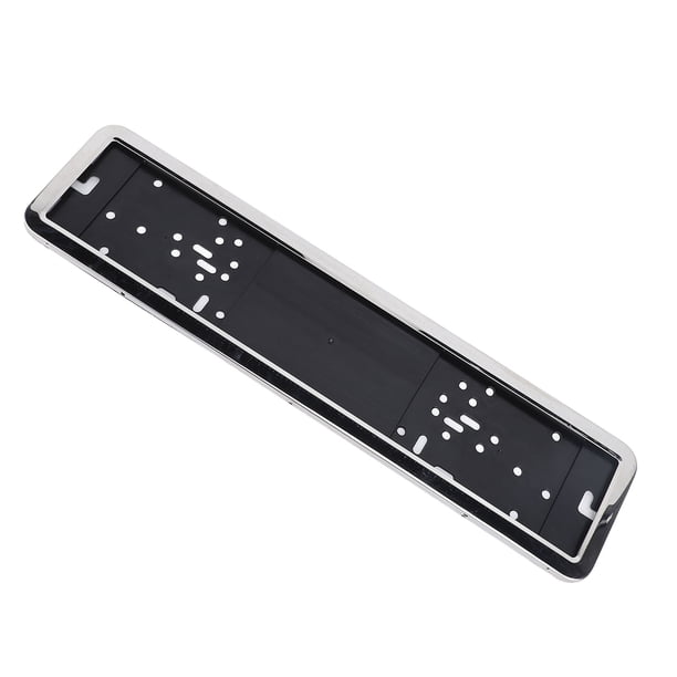 Soporte De Montaje De Placa De Matrícula De La UE, Patrón De Orificios Múltiples Marco De Matrícula Europea Delantero Trasero Acero Inoxidable Pulido Resistente Al Calor Para