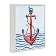thumbnail image 3 of Stupell Industries Brushstroke Anchor Painting White Framed Giclee Art design by Paul Brent, 12 x 12, 3 of 8