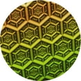 thumbnail image 1 of Ahgly Tapis Rond Lavable en Machine Intérieur Transitionnel Vert Pistache, 3 Pieds Rond, 1 of 7