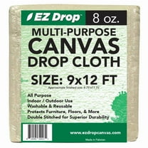 6 ft. x 9 ft. Canvas Dropcloth - 8 oz. - 12 pack